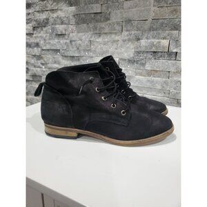 STEVE MADDEN EMPORIA LEATHER UPPER COLOR BLACK SIZE 7.5